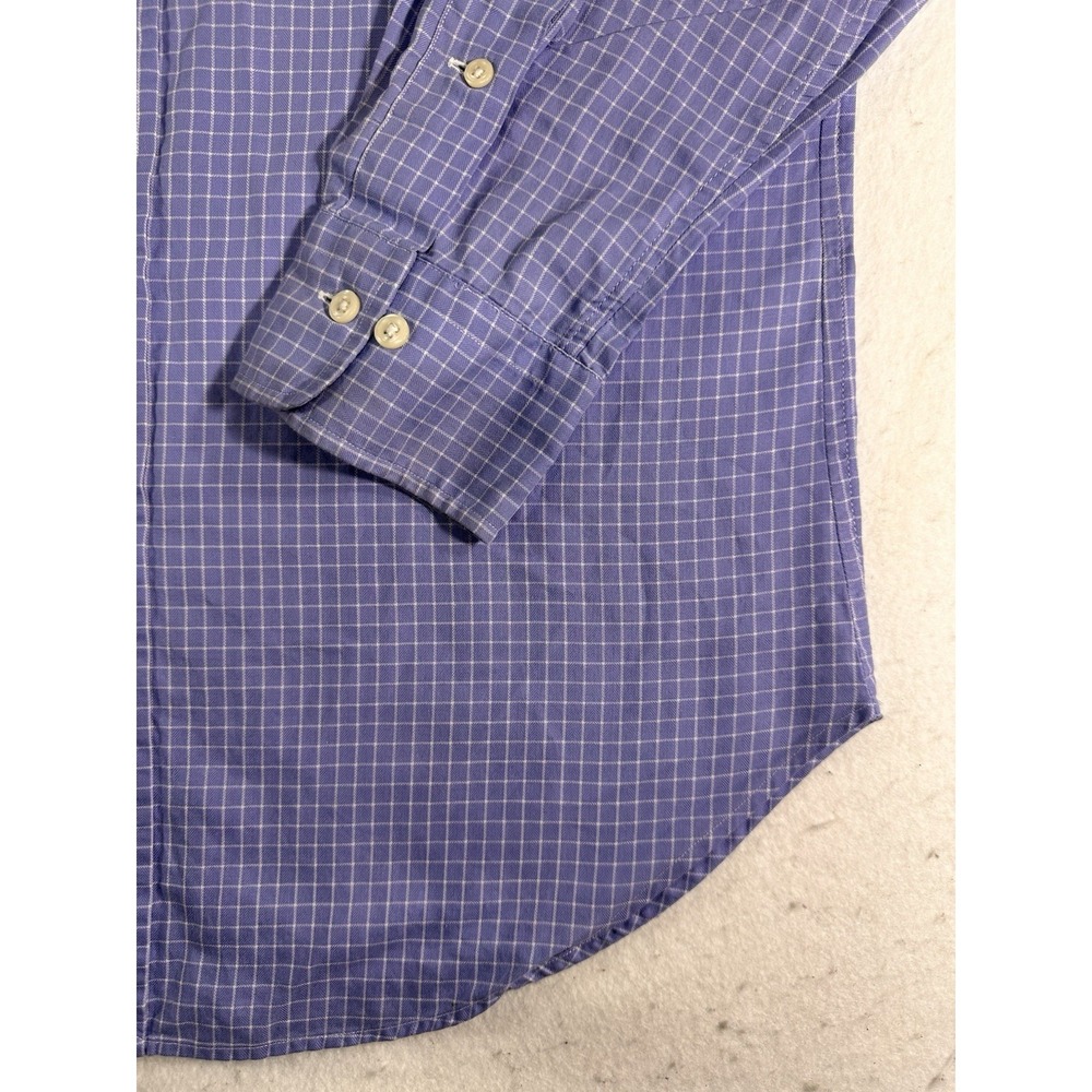 Polo Ralph Lauren Philip Dress Shirt Mens 16.5 32/33 Blue Check Non-Iron - Picture 3 of 11